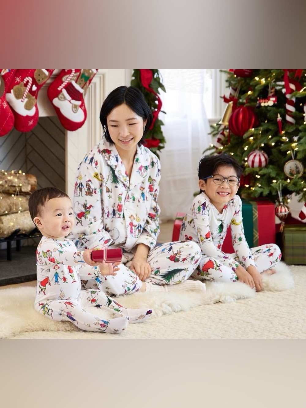 Pottery Barn Kids Adult Christmas Grinch Flannel Pyjamas Size M PJs Match Family